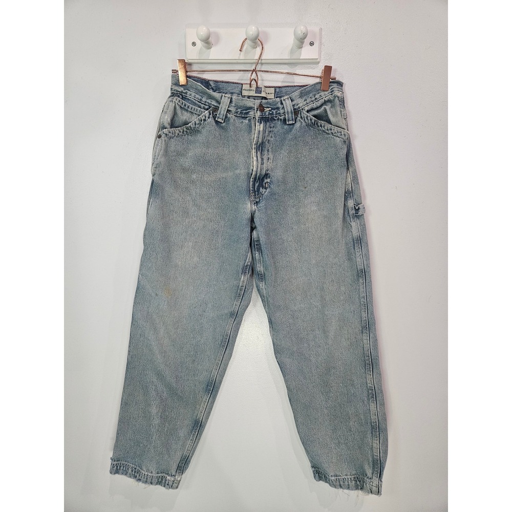 Vintage Gap Factory Store Carpenter Jeans Light Wash Denim Men 29x29 Loose Fit